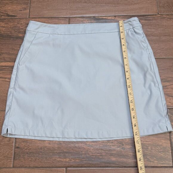 Womens NIKE GOLF Skort SIZE 8M DRI-FIT Tennis Skort Light Gray - Picture 3 of 7